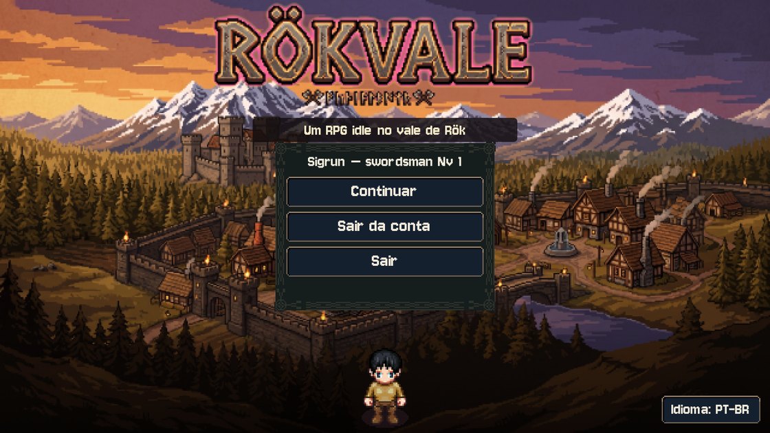 Tela de título do jogo